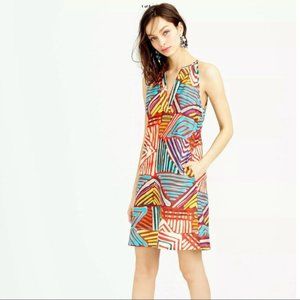 J. Crew Geo Bushstroke Sun Dress - Size 0 - VGC
